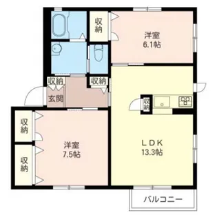 アクト南舞岡【1階】の間取り