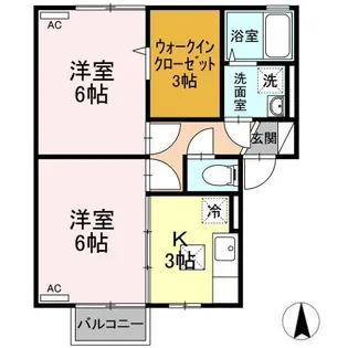 エクセル クオリティ 華【1階】の間取り