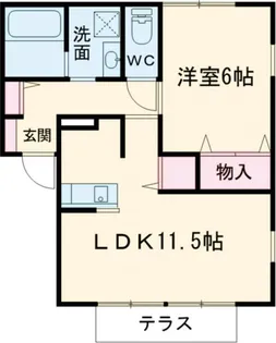 ヴォートル・メゾンE棟【1階】の間取り