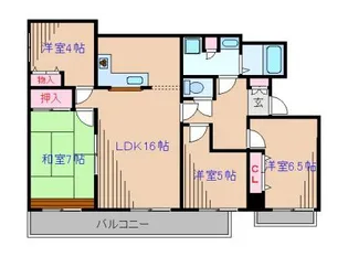 クリオ日吉西壱番館【5階】の間取り
