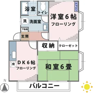 ハイムケーティII【2階】の間取り