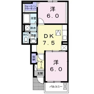 ベラ・ルーチェC【1階】の間取り