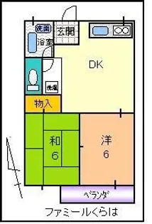 ファミールくらは【2階】の間取り