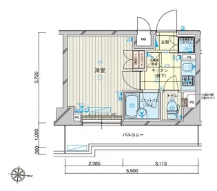 ルーブル蒲田南六番館【2階】の間取り