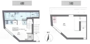 プラティーク神楽坂dualの間取り
