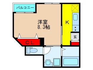 リヴェ-ル枚方【2階】の間取り