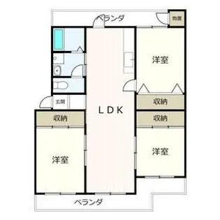 スプレッドランドA棟【2階】の間取り