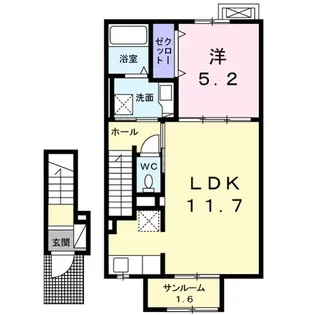 グランツ新庄北【2階】の間取り