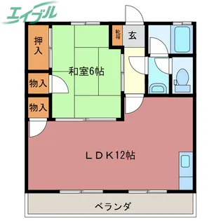 コーポ大伸【2階】の間取り