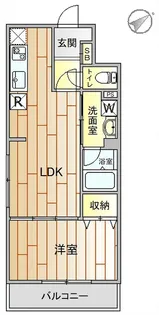 ベルレモン北馬込【2階】の間取り