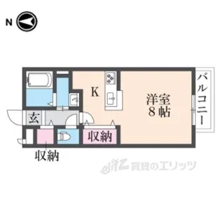 メゾン二翠A【1階】の間取り