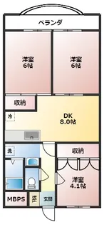 パレグランドール【5階】の間取り