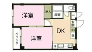 クロノス江戸川【1階】の間取り