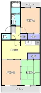 クレストけやき台【3階】の間取り