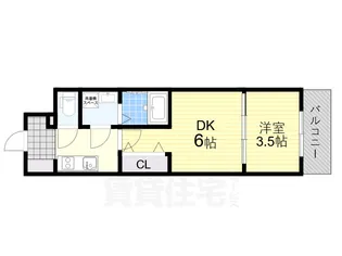 エスリードレジデンス大阪谷町ザ・マークス【12階】の間取り