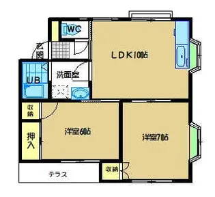 グリーンヒルズ【1階】の間取り