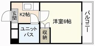 第六若宮ビル【2階】の間取り