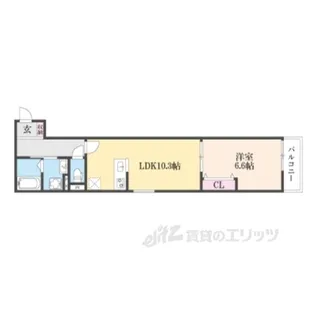 ウイング牧野駅前【2階】の間取り