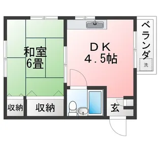 マンション小林【5階】の間取り