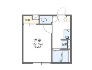 レオパレスWILL【1階】の間取り