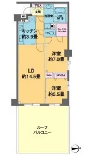 カスタリア高輪【2階】の間取り