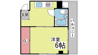 フレンドマンション【5階】の間取り