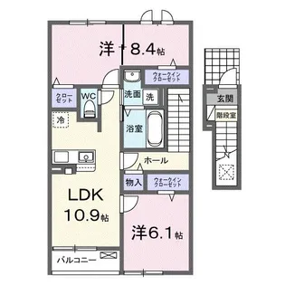 CAMELLiA(カメリア)1【2階】の間取り