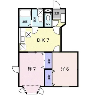 クレストール高島【1階】の間取り
