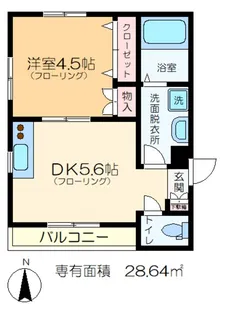 PONT PORTE B【1階】の間取り