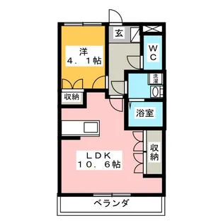ヒールコート沢田【2階】の間取り