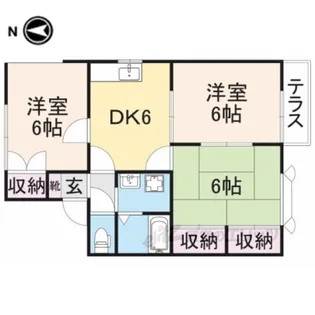 メゾンルミエール【2階】の間取り