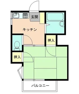 福富荘【2階】の間取り