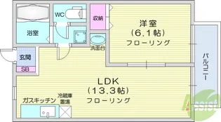 サンプレイス【1階】の間取り