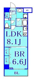 ジーコンフォートウエスト新横浜【2階】の間取り