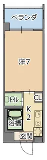 トーマス沖縄東【7階】の間取り