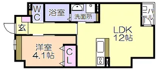 グラン クレール【2階】の間取り