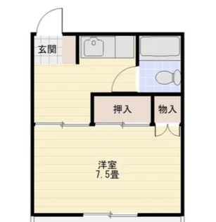 ヴィラ藍住【4階】の間取り