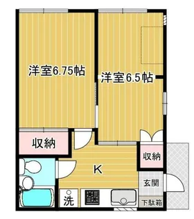 ハイツリバーサイドA【1階】の間取り