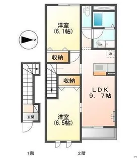 エスポワール【2階】の間取り