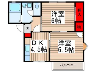 ドミ-ル諏訪坂3【2階】の間取り