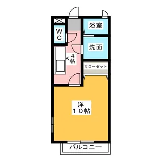Jハイツ本郷【2階】の間取り