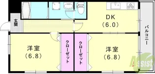 サンリッチ鈴蘭【2階】の間取り