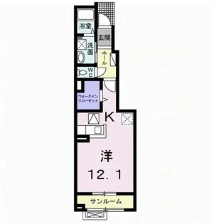 シエロ アズール【1階】の間取り