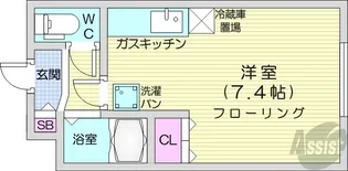 チェスタ麻生【3階】の間取り