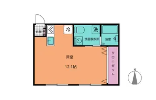 メゾンえん【1階】の間取り