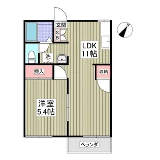 コーポ・ラピュタII【2階】の間取り