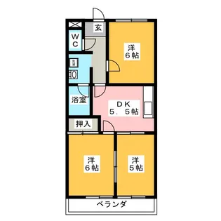 シティリバー【2階】の間取り