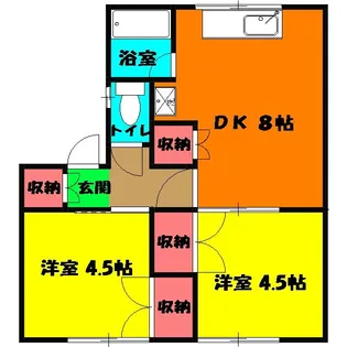 イナホハイツ【2階】の間取り