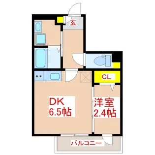 ファンテラス八幡【4階】の間取り