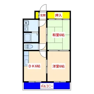 センタービル【6階】の間取り